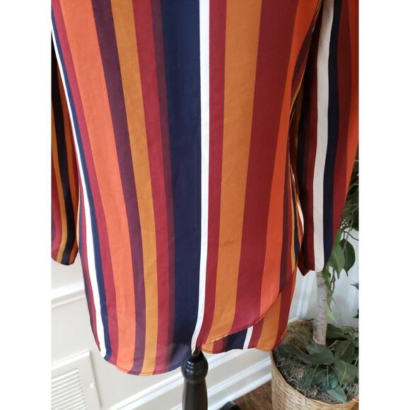 Women's Est. 1946 Striped Long Sleeve Top Size L Long Sleeves V-Neck Outdoor - Picture 4 of 13